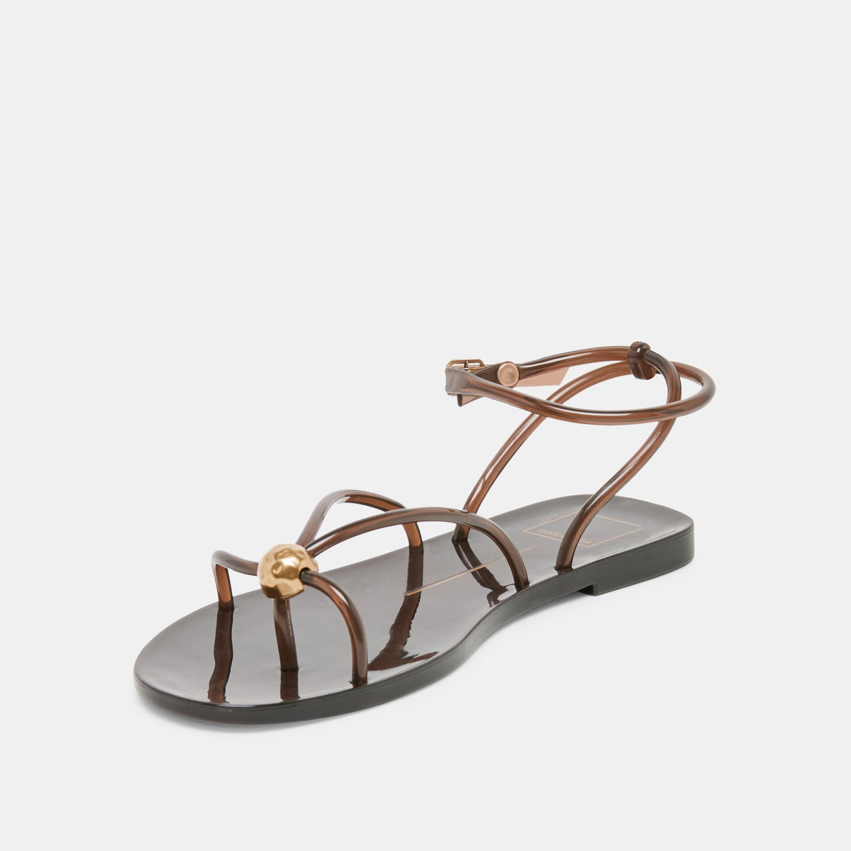 Kenley Vinyl Chocolate Jelly Sandals | Dolce Vita
