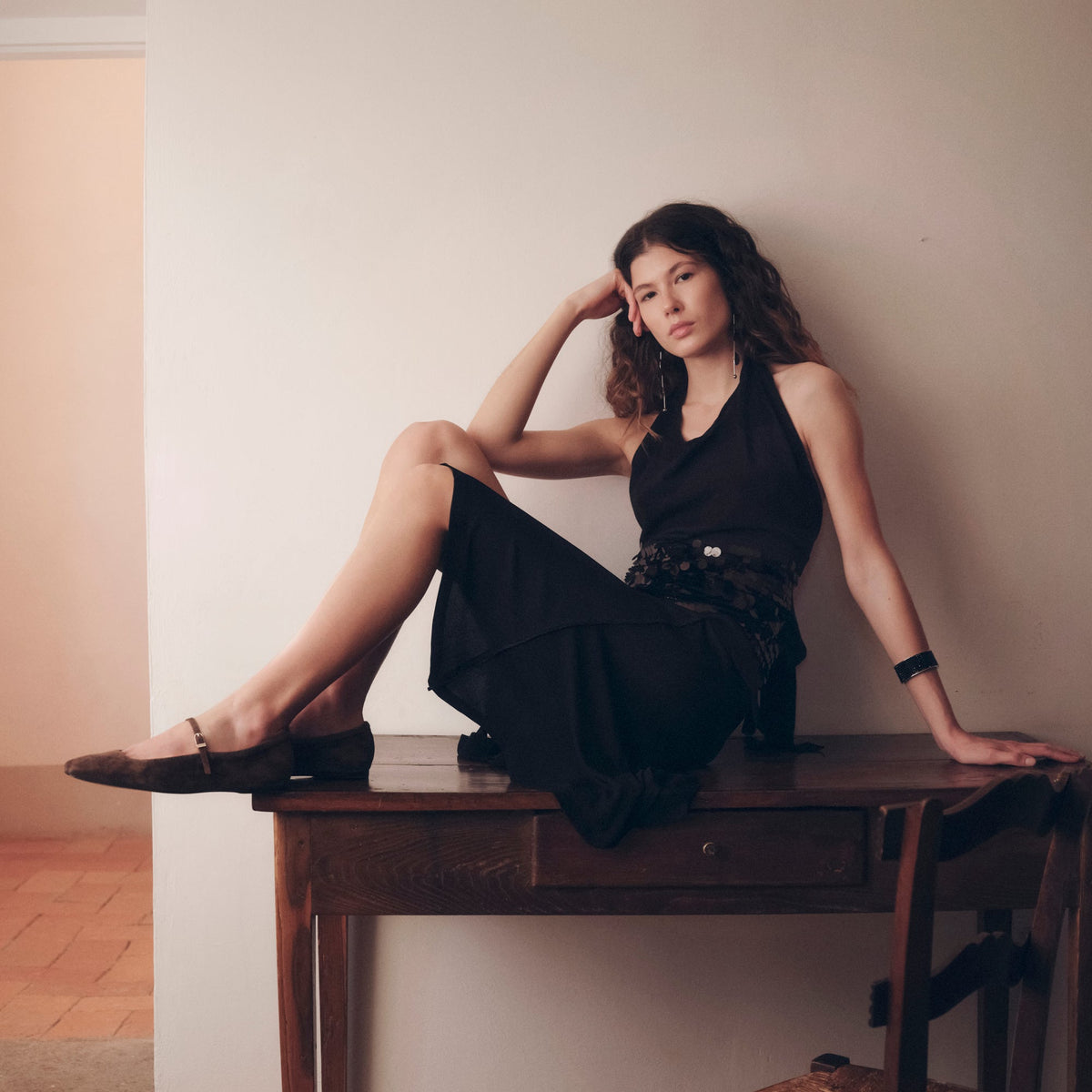 Reyes Dk Brown Suede Ballet Flats | Dolce Vita