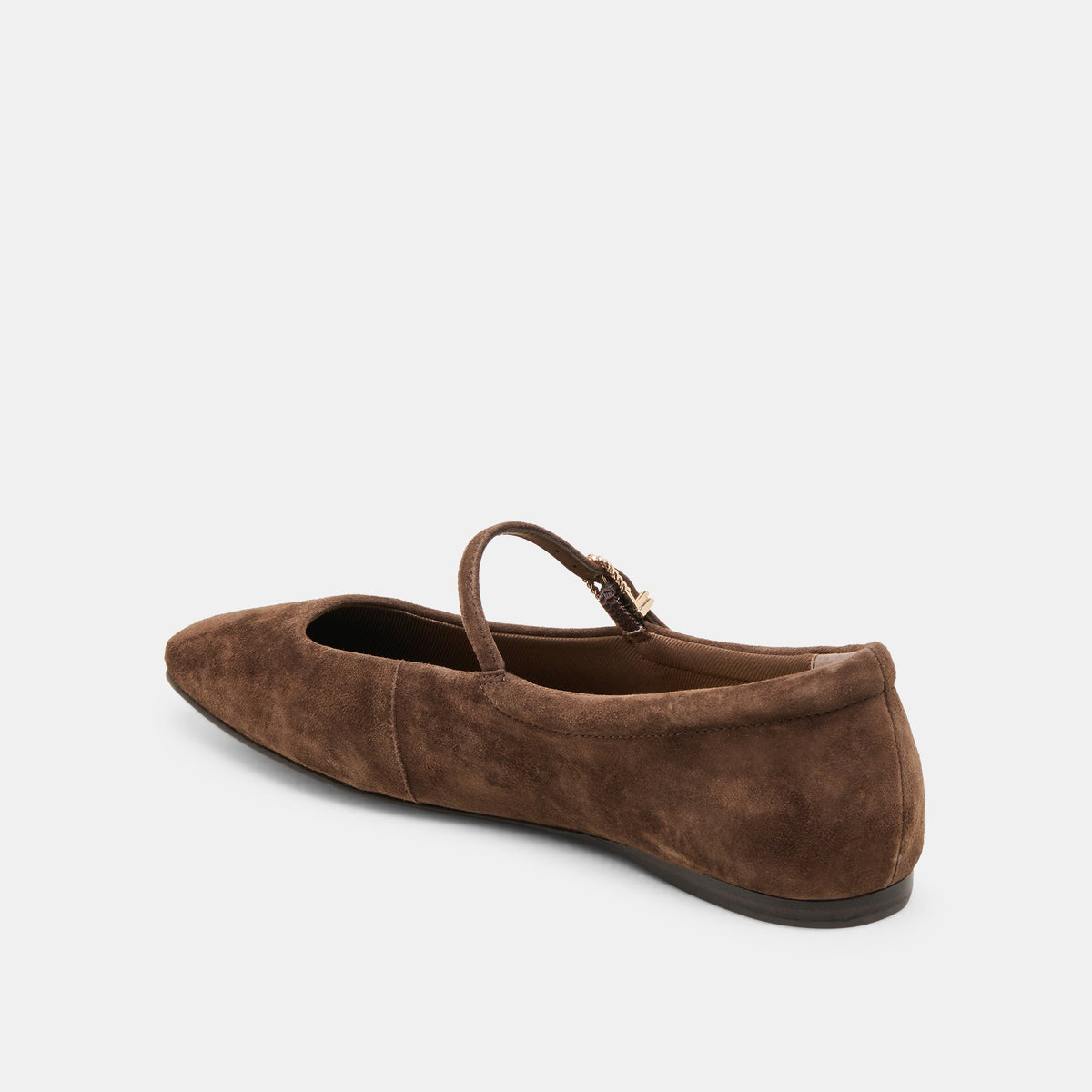 Reyes Dk Brown Suede Ballet Flats | Dolce Vita