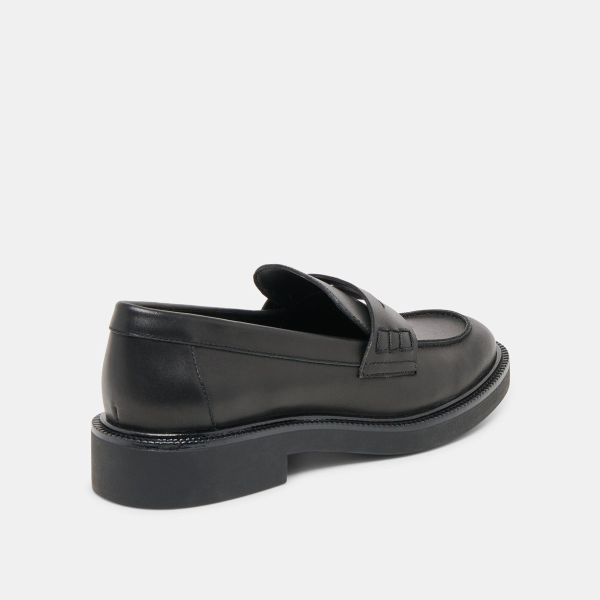 Tiggy Black Leather Loafers | Dolce Vita