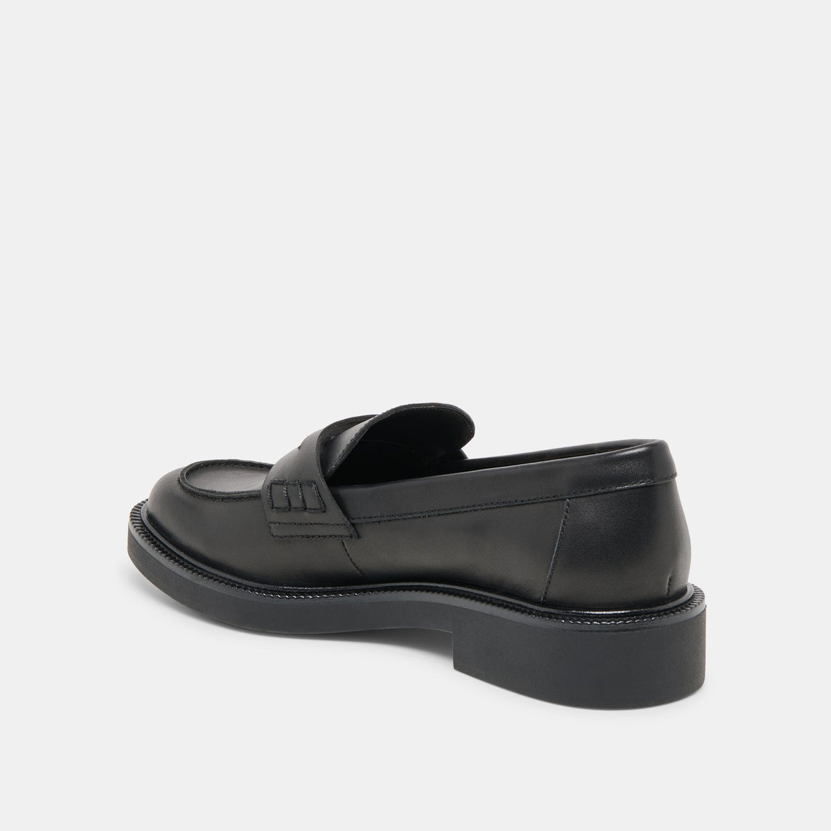 Tiggy Black Leather Loafers | Dolce Vita