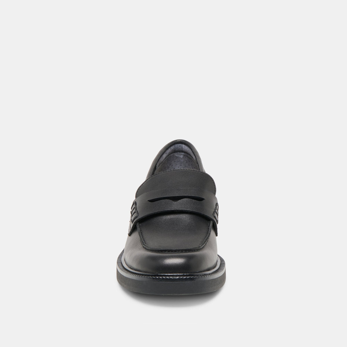 Tiggy Black Leather Loafers | Dolce Vita