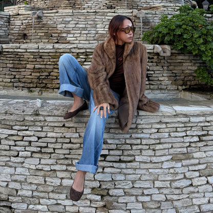 Ritla Dk Brown Suede Ballet Flats | Dolce Vita
