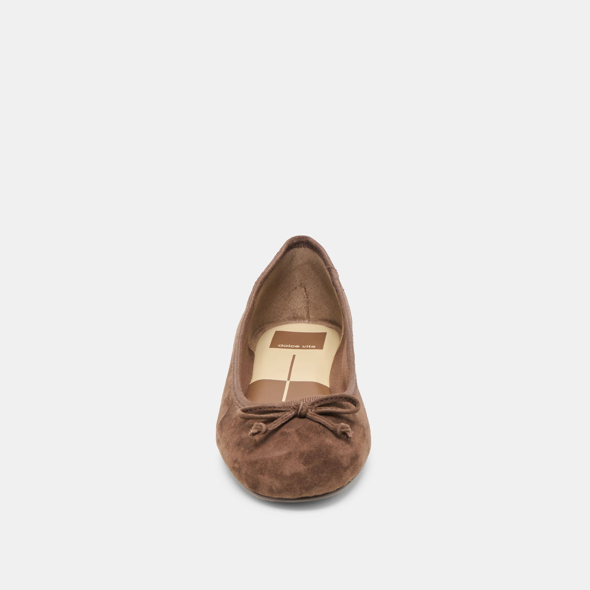 Ritla Dk Brown Suede Ballet Flats | Dolce Vita