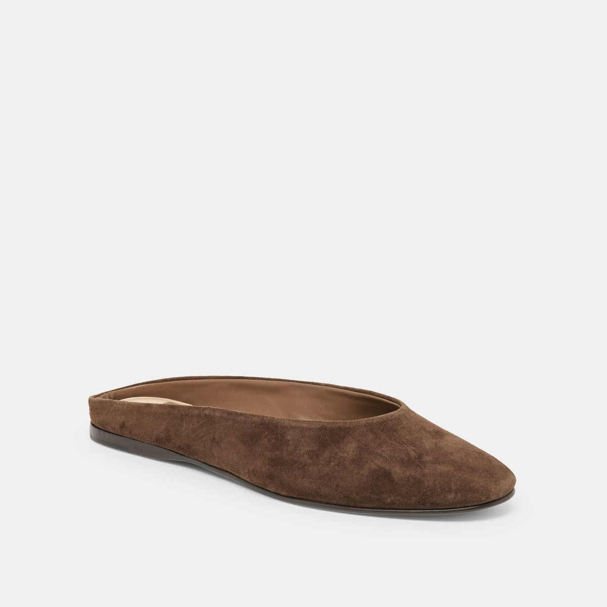 Eila Dk Brown Suede Flats | Dolce Vita