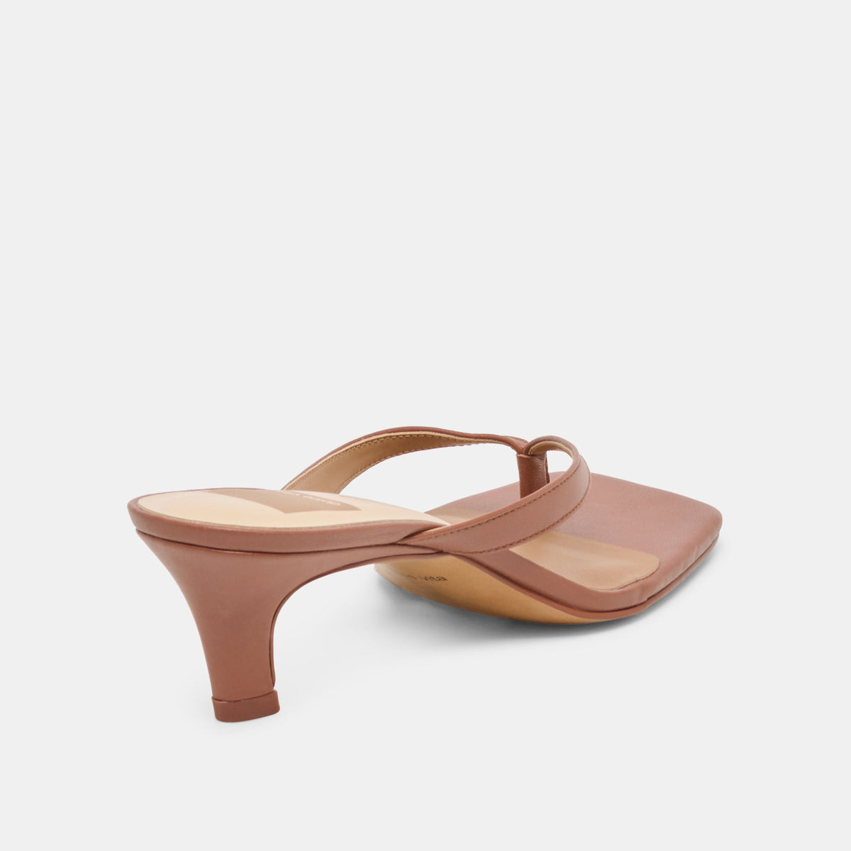 Ramia Cognac Leather Heels | Dolce Vita