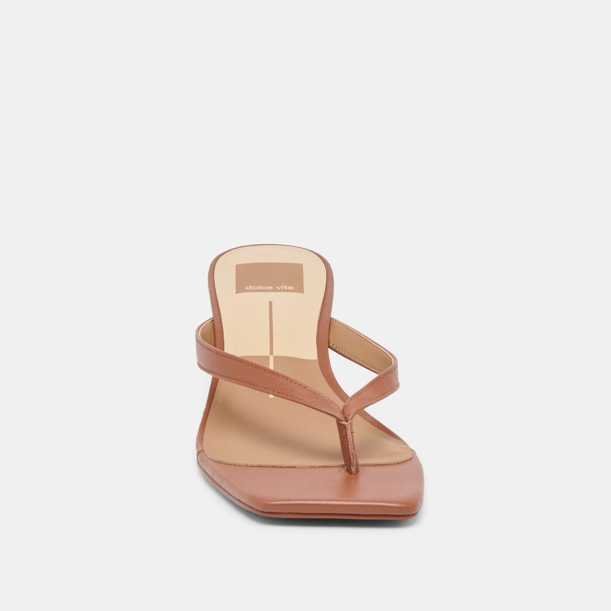Ramia Cognac Leather Heels | Dolce Vita
