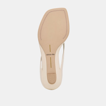 GIZEL Bone Leather Thong Square-Toe Sandals | Dolce Vita