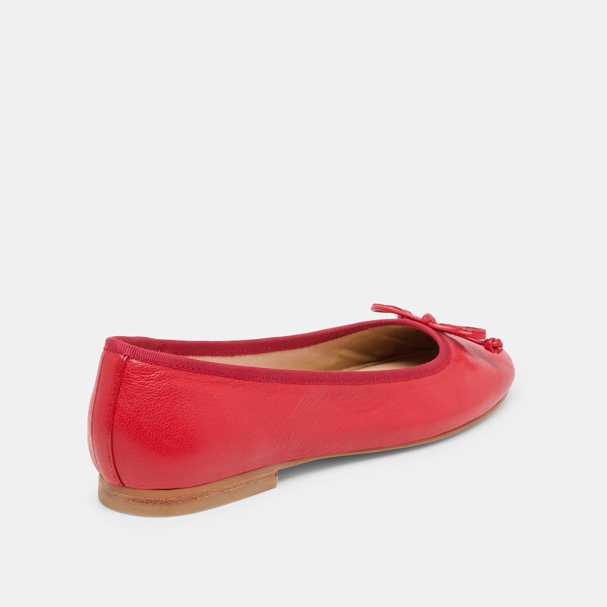 Ritla Cherry Leather Ballet Flats | Dolce Vita
