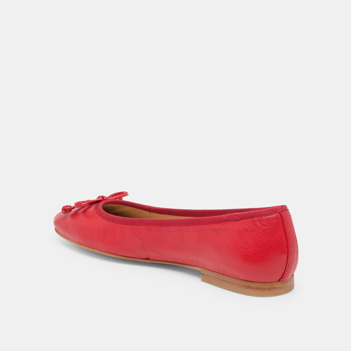 Ritla Cherry Leather Ballet Flats | Dolce Vita
