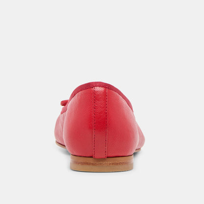 Ritla Cherry Leather Ballet Flats | Dolce Vita