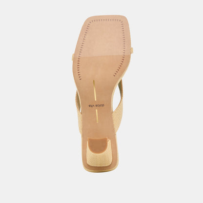 Brevel Natural Raffia Heels | Dolce Vita
