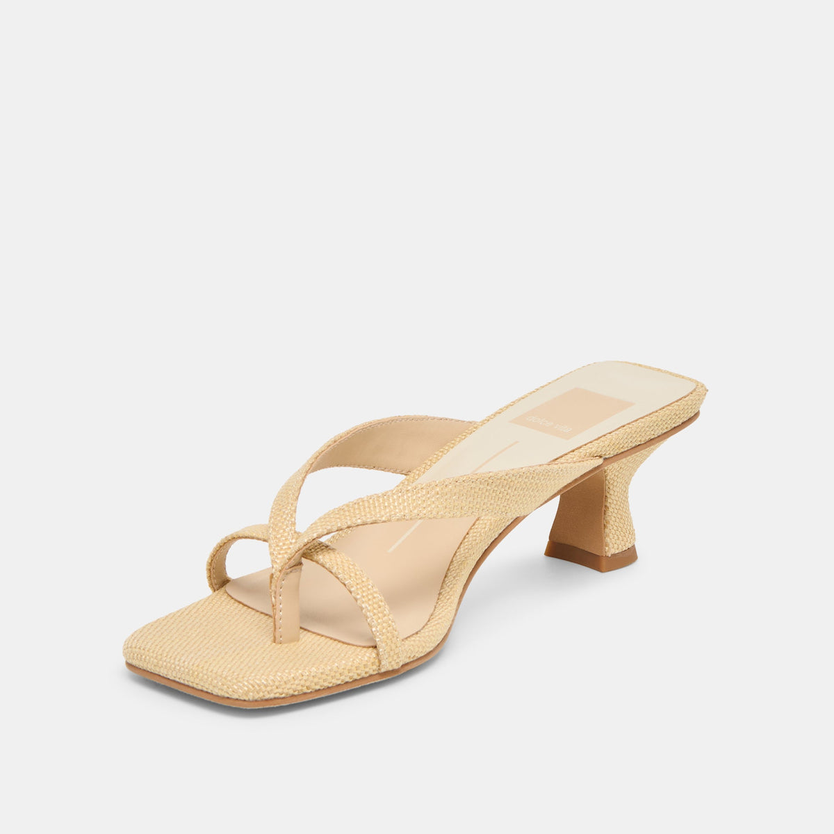 Brevel Natural Raffia Heels | Dolce Vita