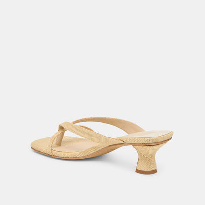 Brevel Natural Raffia Heels | Dolce Vita