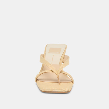 Brevel Natural Raffia Heels | Dolce Vita