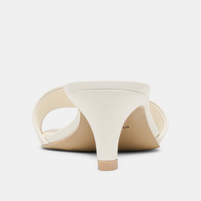 Rexa True White Leather Heels | Dolce Vita