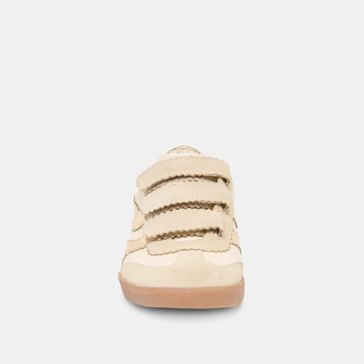 Merit Velcro White Gold Leather Sneakers | Dolce Vita