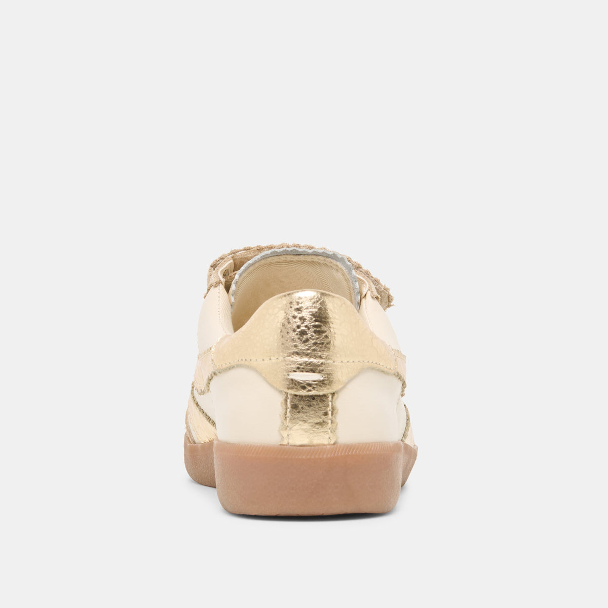 Merit Velcro White Gold Leather Sneakers | Dolce Vita
