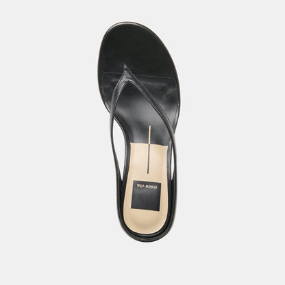 Doreen Black Leather Heels | Dolce Vita