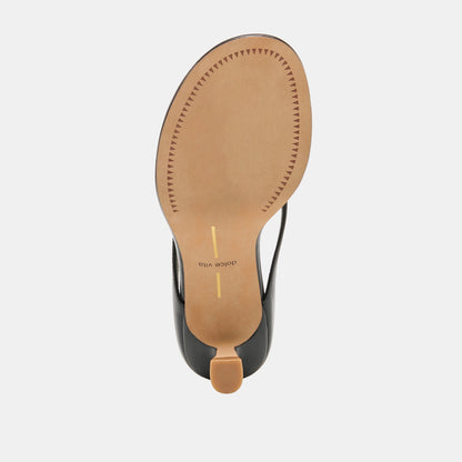 Doreen Black Leather Heels | Dolce Vita