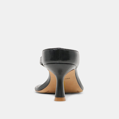 Doreen Black Leather Heels | Dolce Vita