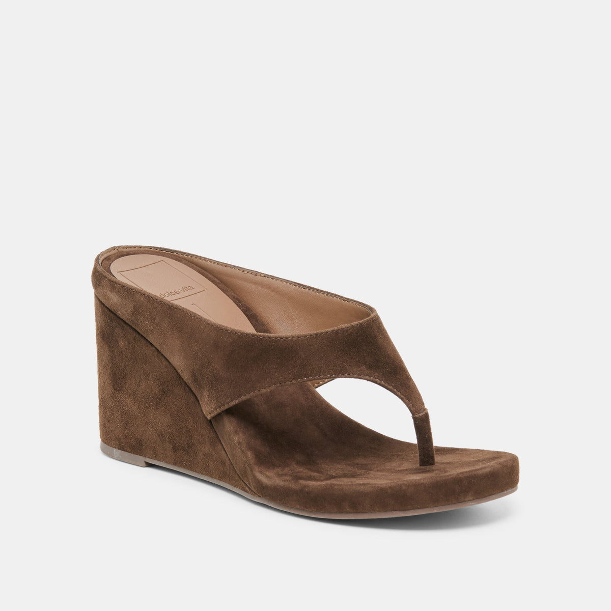 Hinna Dk Brown Suede Wedges | Dolce Vita