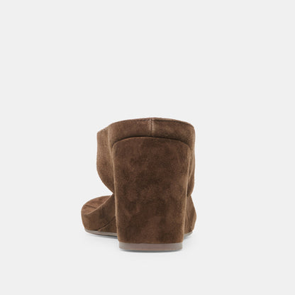 Hinna Dk Brown Suede Wedges | Dolce Vita