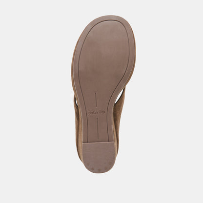 Hinna Dk Brown Suede Wedges | Dolce Vita