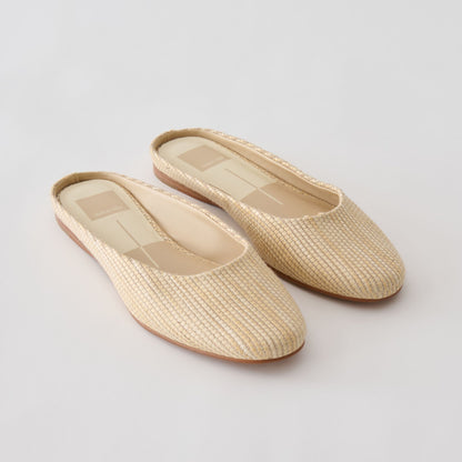 Eila Lt Natural Raffia Flats | Dolce Vita