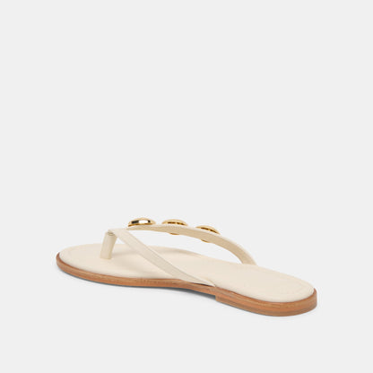 Juny Off White Leather Sandals | Dolce Vita