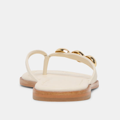 Juny Off White Leather Sandals | Dolce Vita