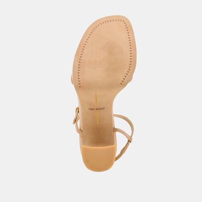 Odete Lt Tan Leather Heels | Dolce Vita