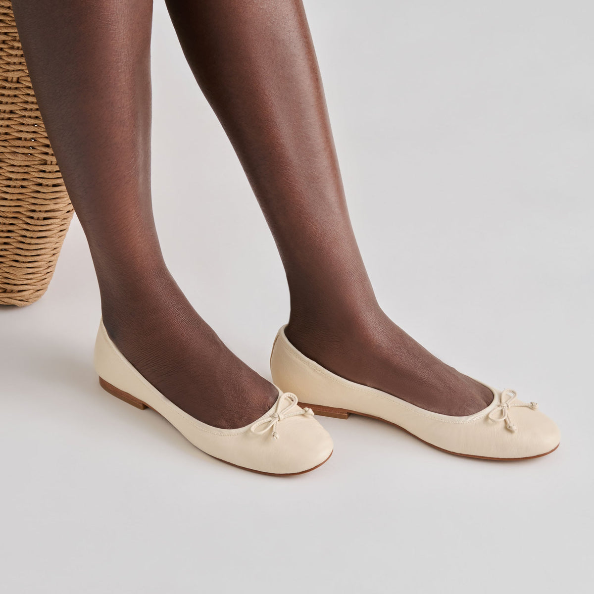 Ritla Bone Leather Ballet Flats | Dolce Vita