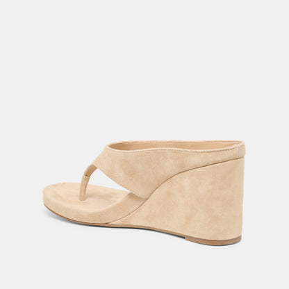 Hinna Camel Suede Wedges | Dolce Vita