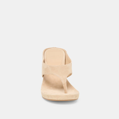Hinna Camel Suede Wedges | Dolce Vita