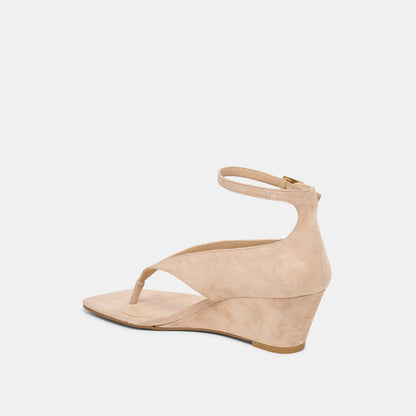 Quinny Bamboo Suede Wedges | Dolce Vita