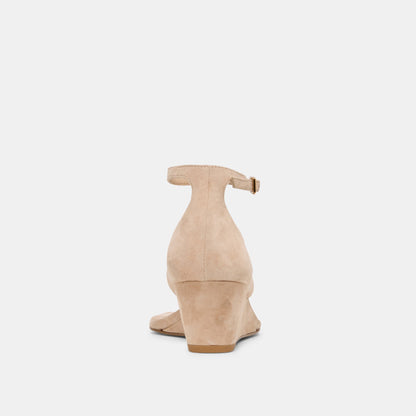 Quinny Bamboo Suede Wedges | Dolce Vita