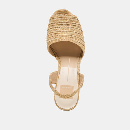 Akera Natural Raffia Wedges | Dolce Vita