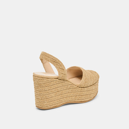 Akera Natural Raffia Wedges | Dolce Vita