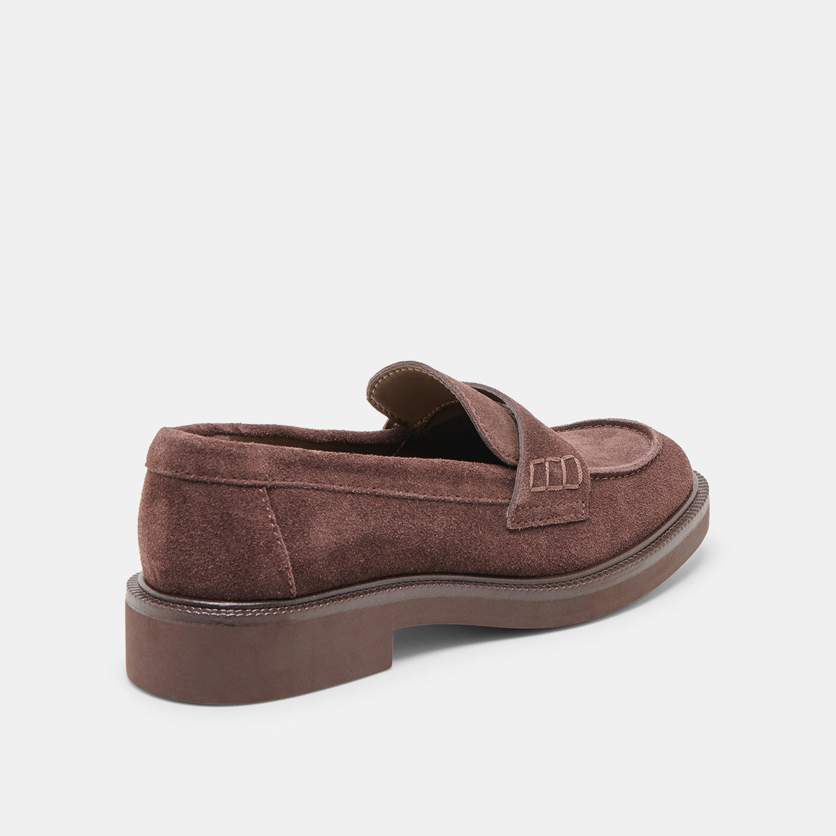 Tiggy Mahogany Suede Loafers | Dolce Vita