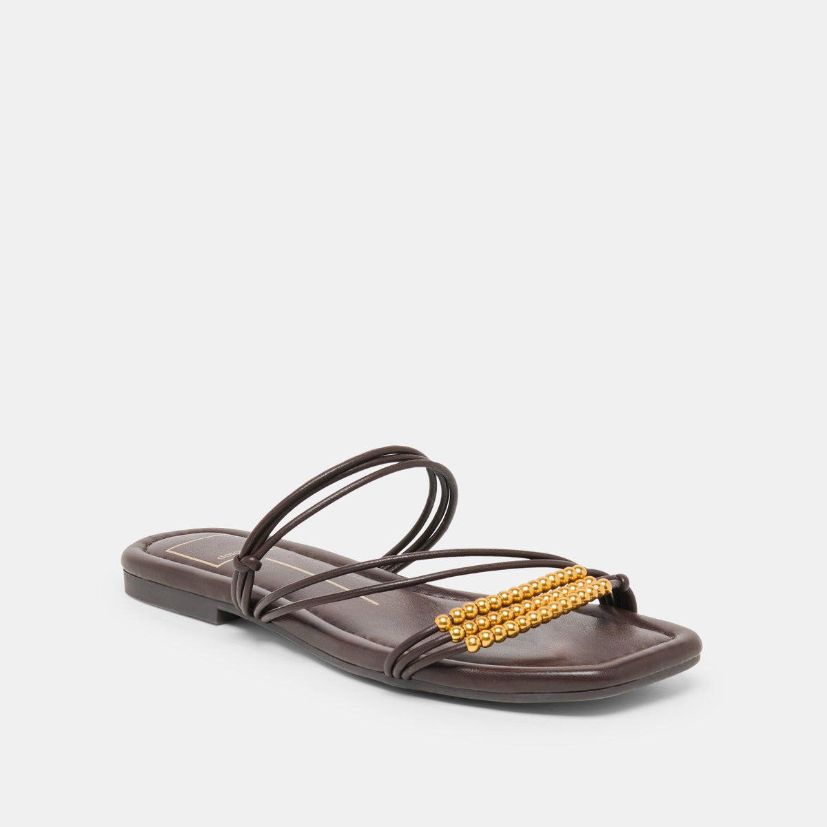 LYNDEE BEAD Espresso Stella Strappy Open-Toe Sandals | Dolce Vita