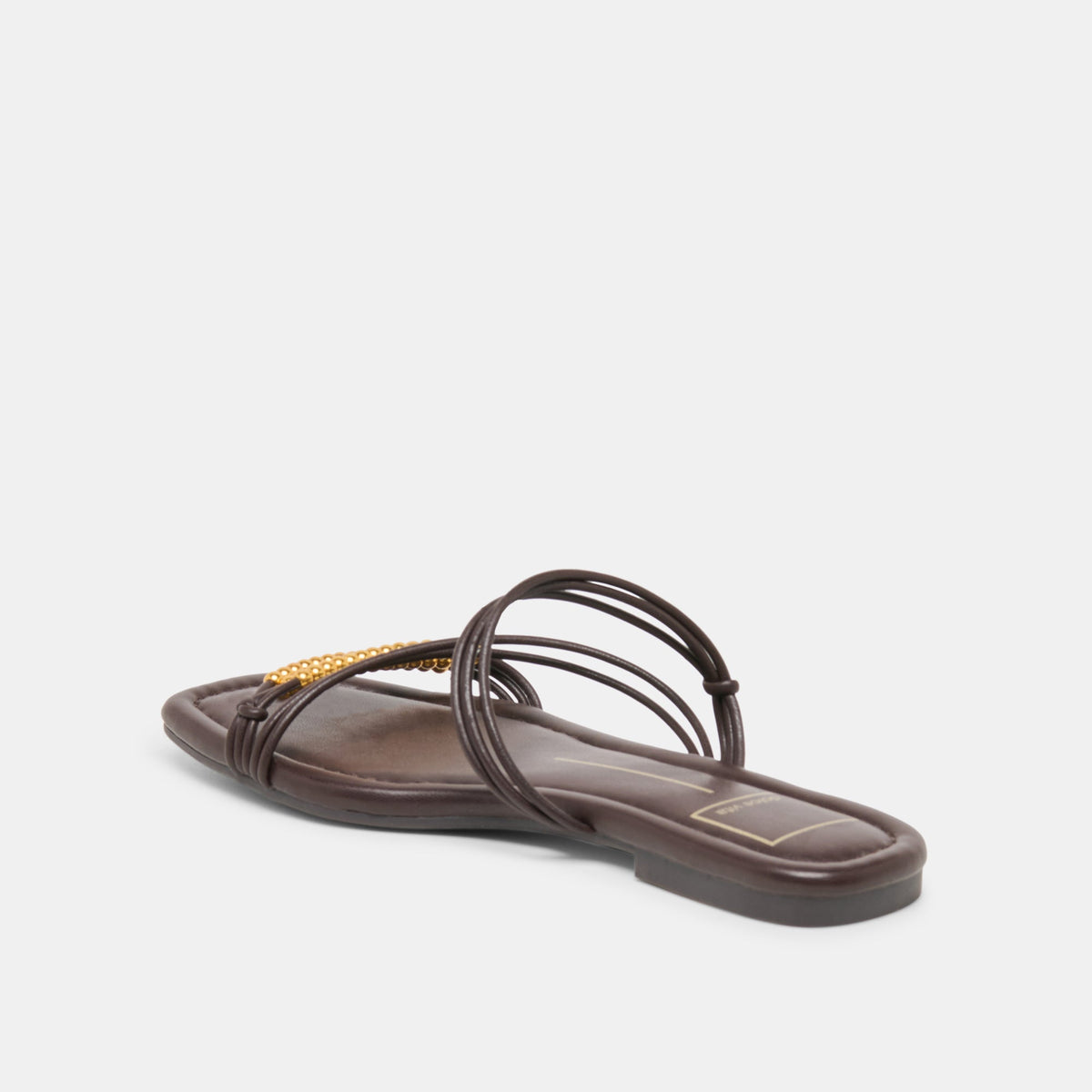 LYNDEE BEAD Espresso Stella Strappy Open-Toe Sandals | Dolce Vita