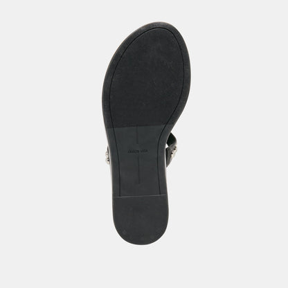 Amary Stud Black Leather Sandals | Dolce Vita