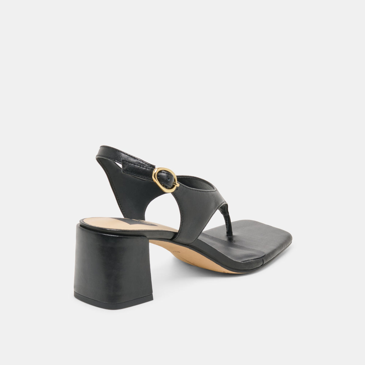 Yves Black Leather Heels | Dolce Vita