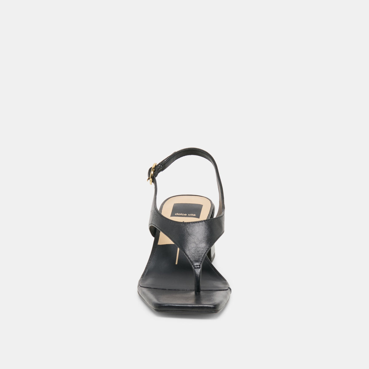 Yves Black Leather Heels | Dolce Vita