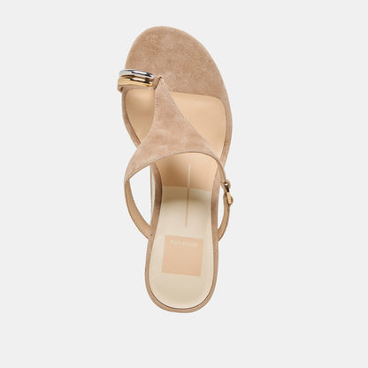 Derrel Camel Suede Heels | Dolce Vita