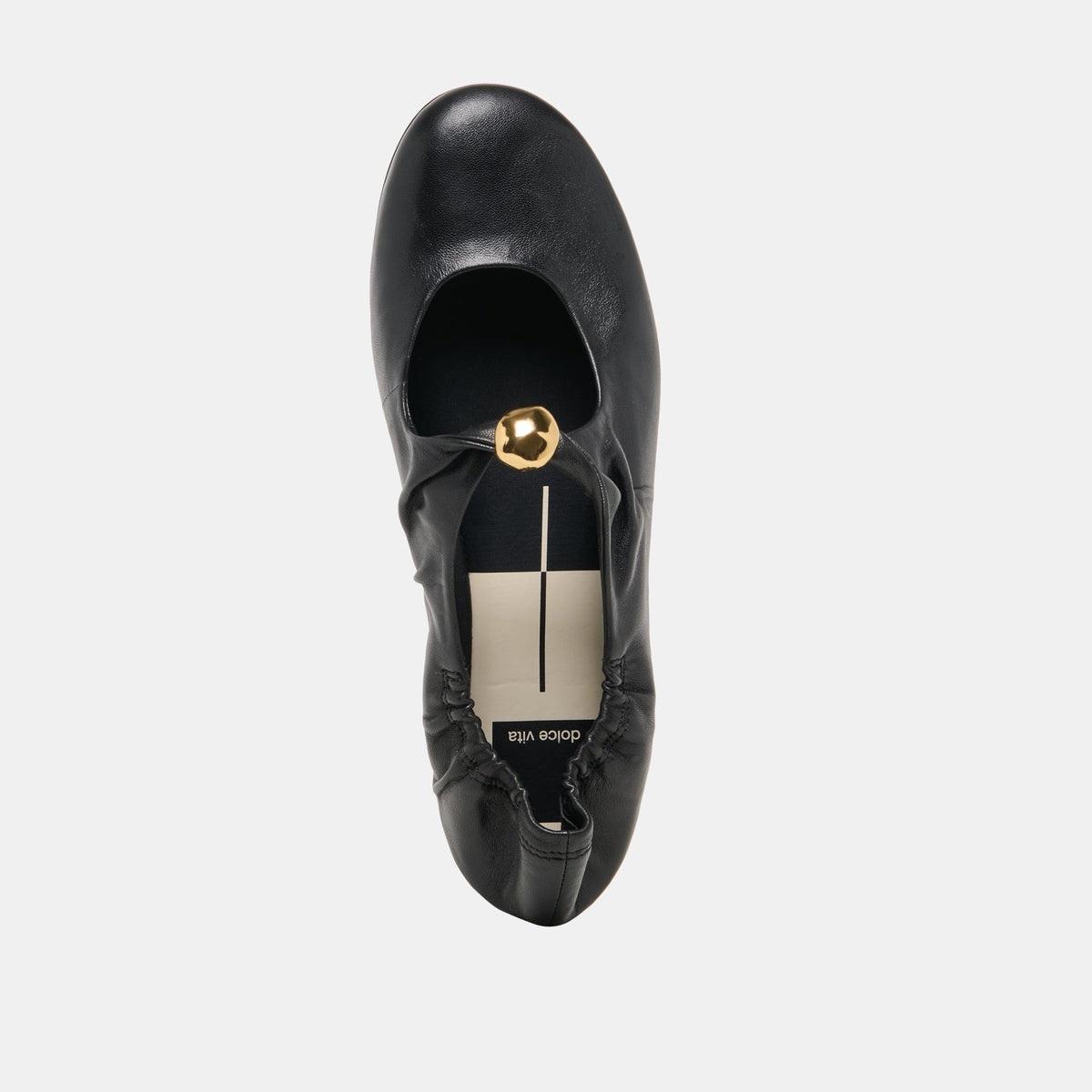 Cornel Black Leather Flats | Dolce Vita