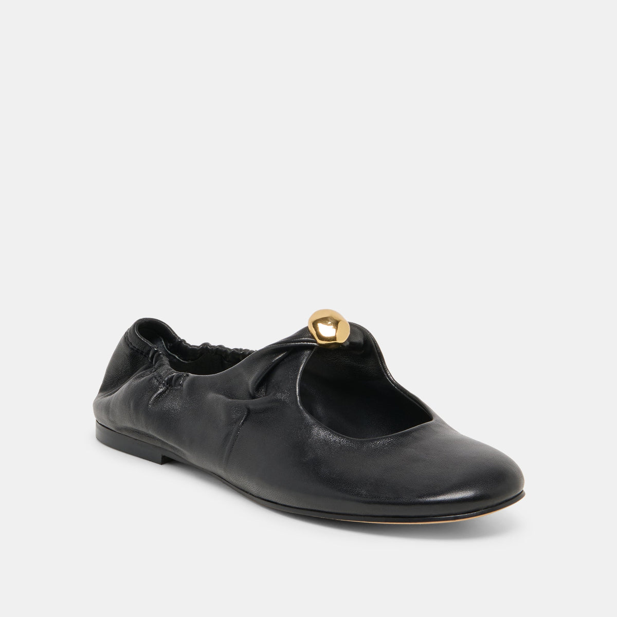 Cornel Black Leather Flats | Dolce Vita