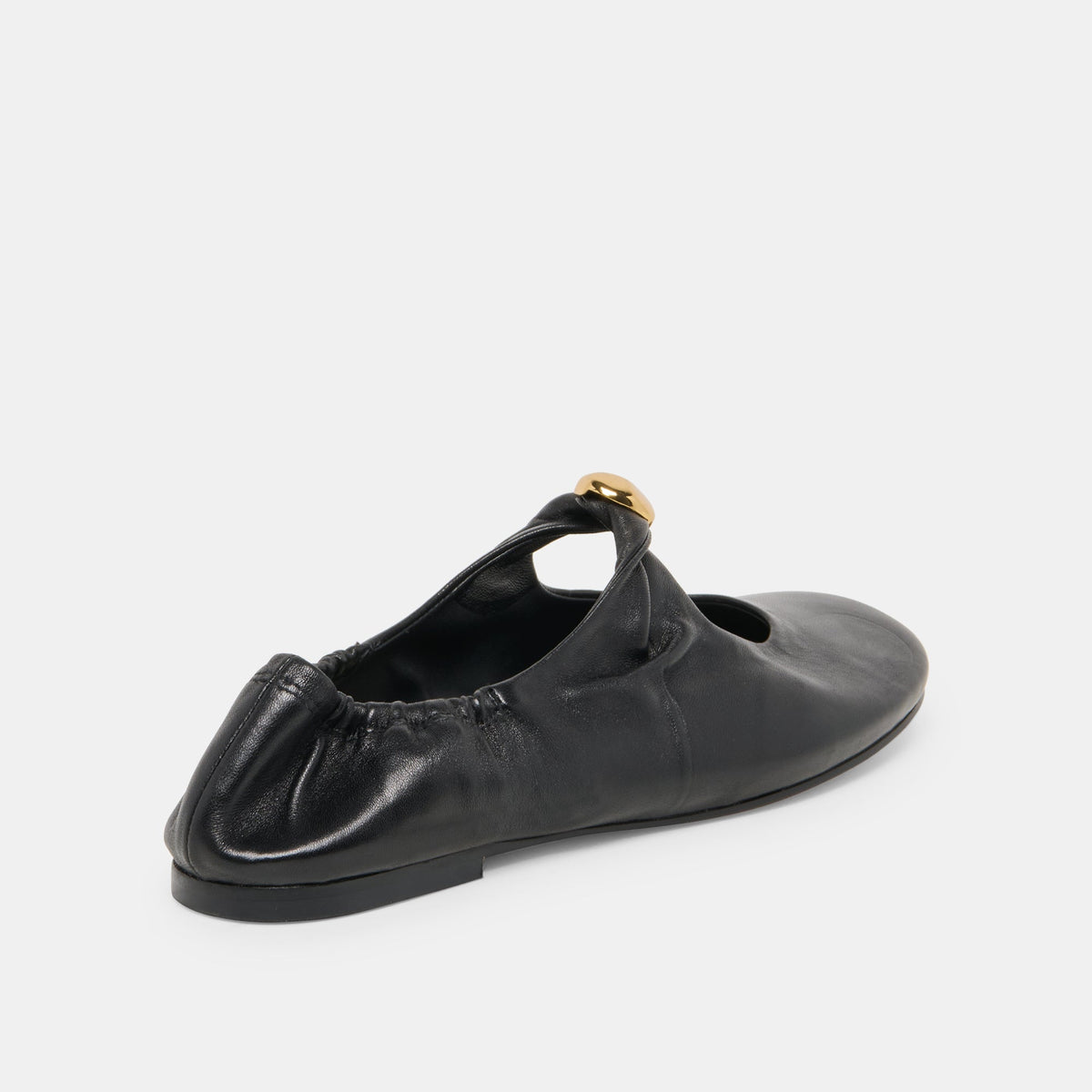 Cornel Black Leather Flats | Dolce Vita