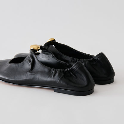 Cornel Black Leather Flats | Dolce Vita